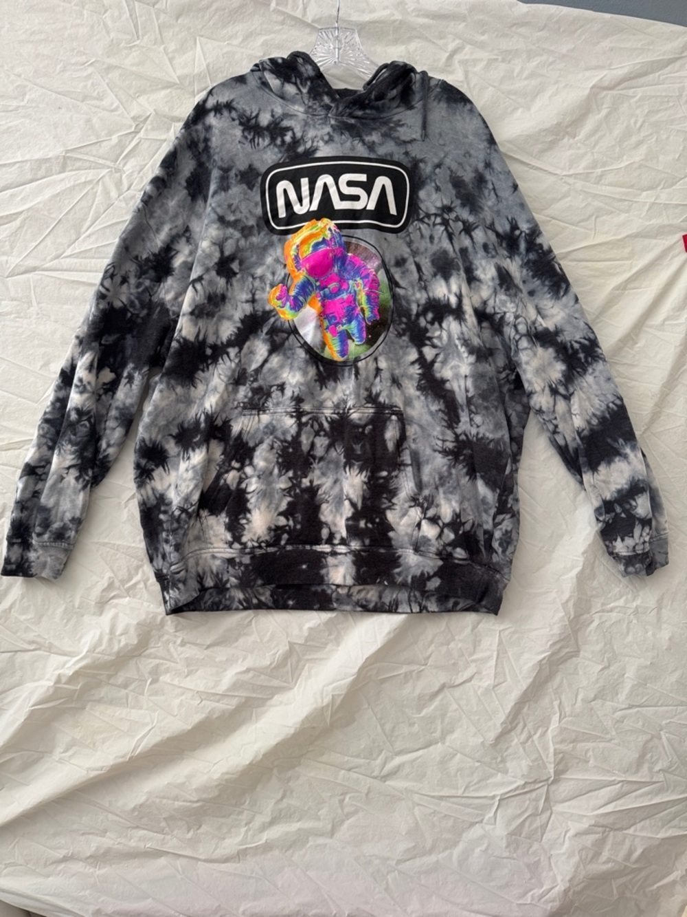 Hyper Space NASA  Gray Hooded Sweatshirt - XXL